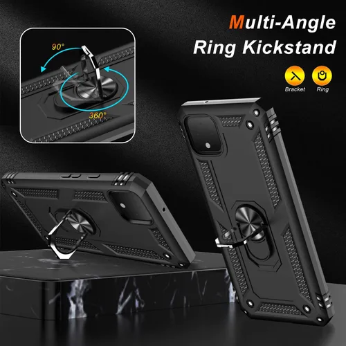 Vista 4 de LUMARKE Funda para Google Pixel 4 XL con Protector de Pantalla, Pasa Pruebas de Caída de 16 pies Grado Militar Cubierta Protectora de Teléfono