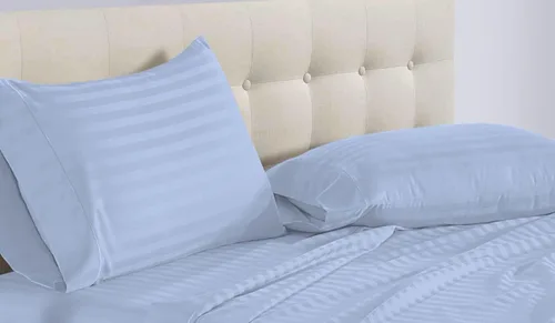 Vista 30 de Epic Cotton 100% algodón egipcio, juego de sábanas de 4 piezas de cama de agua sin adjuntar de 1000 hilos, tamaño Queen, bolsillo profundo de 15