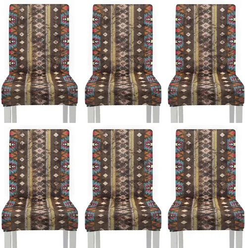 Vista 16 de Rnyleeg Juego de 1 fundas para sillas étnicas para sala de estar, sin brazos, estampado tribal azteca, elásticas, fundas protectoras para sillas