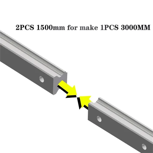 Vista 3 de Linear Guides 2Pcs 2000-2500mm Rails HGR20 HGR25 Rail + 4Pcs HGH25CA HGH20CA Slides Carriages(2 Rails 4 HGH20CA,2000mm)
