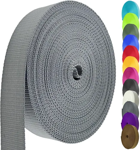 Vista 21 de Correa de nailon de 1 pulgada y 1.5 pulgadas, correa de nailon resistente de 12 yardas, correa duradera para equipo de interior o exterior