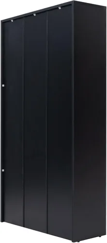 Vista 5 de Stary Estantería negra de 5 estantes de madera de 60 pulgadas de alto para dormitorio