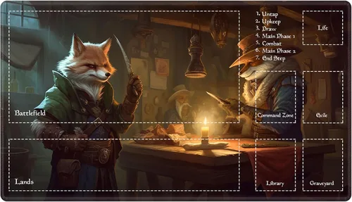 Vista 31 de Alfombra de juego con zonas para juego de cartas MTG, alfombras de juego de mesa, alfombras de juego de mesa de Magic, 61x35.5 cm, alfombra de juego