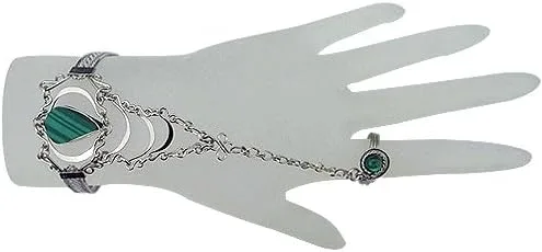 Vista 2 de Mia Jewel Shop - Pulsera de plata con forma de lágrima con anillo