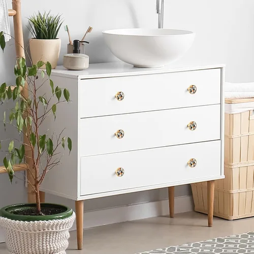 Vista 7 de Paquete de 4 pomos de armario con diseño de gatos lindos y gatitos, tiradores de muebles de cocina, baño, armario, puerta, manijas redondas