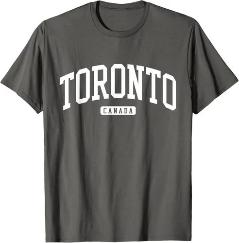 Vista 100 de Camiseta estilo universitario de Toronto Canada, Negro