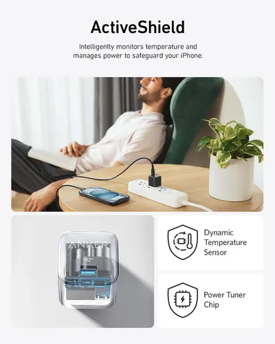 Vista 10 de Anker Bloque de cargador USB C, 20 W PIQ 3.0 de carga rápida compacta para iPhone 17/16/15 y más series, Galaxy, Pixel 4/3, iPad (cable no incluido)