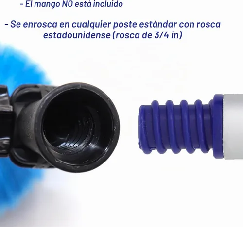 Vista 6 de EaseYourDay - Cepillo de telaraña con cabeza de telaraña, se adapta a rosca de rosca de 3/4 pulgadas