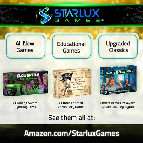 Vista 9 de Starlux Games Cosmic Kick The Can: Juego al aire libre con un giro galáctico Edades 5+, 4-12 jugadores Juguetes que brillan en la oscuridad