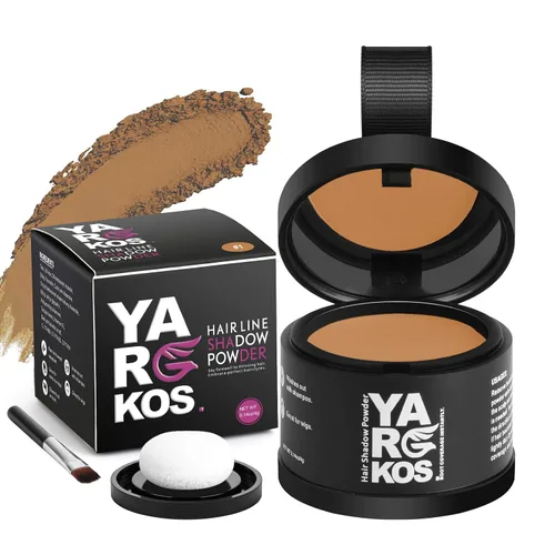 Vista 11 de Polvo de sombra de línea de cabello, gris oscuro, polvo de retoque de raíz para cubrir instantáneamente el cabello gris, cobertura de raíces