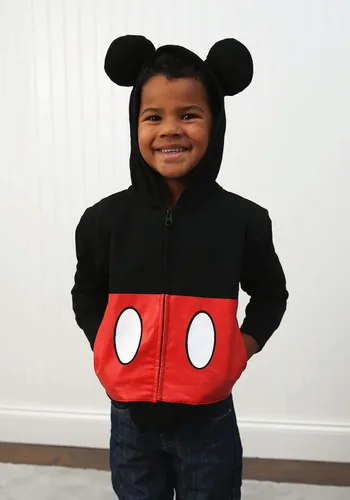 Vista 2 de Disney Sudadera con capucha Mickey Mouse para niños pequeños