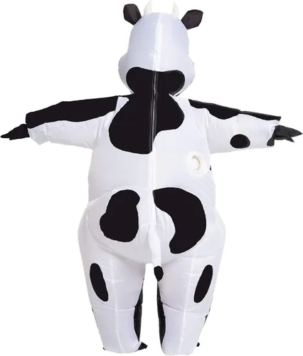 Vista 6 de Spooktacular Creations - Disfraz inflable de vaca de Halloween de lujo para niños