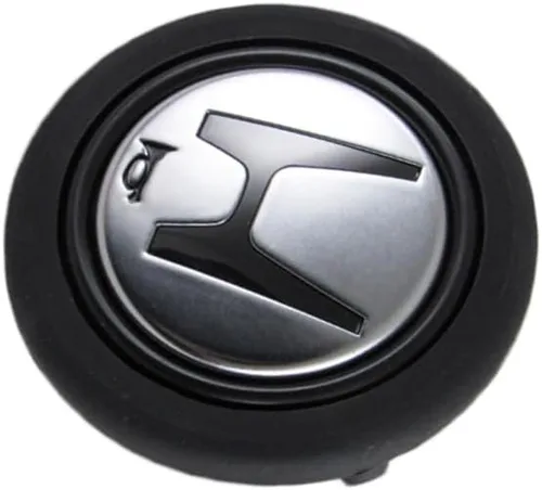Vista 16 de Q1-TECH, botón redondo JDM universal para volantes aftermarket de 6 pernos con abertura de dos pulgadas 2" para botón de bocina (AUD-BK)