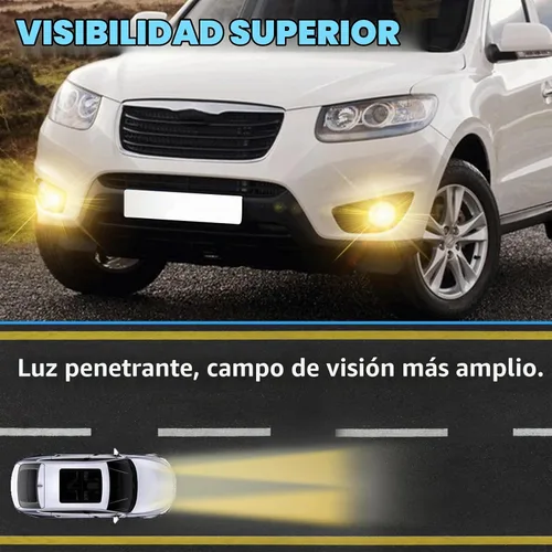 Vista 2 de Boxlight - Luces antiniebla compatibles con Hyundai Santa Fe 2007 2008 2009, un par de luces antiniebla con lente transparente para parachoques