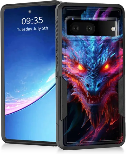 Vista 43 de Funda para Pixel 7a, resistente de doble capa híbrida de policarbonato duro de goma suave a prueba de golpes para Google Pixel 7A 6.1 pulgadas
