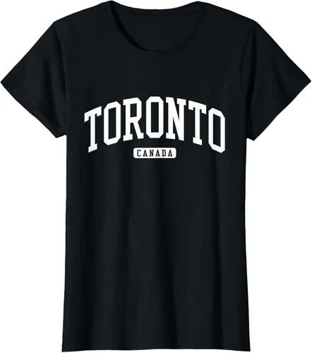 Vista 32 de Camiseta estilo universitario de Toronto Canada, Negro