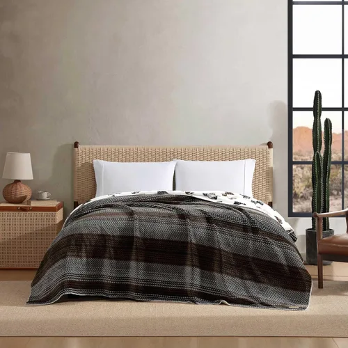 Vista 18 de Wrangler - Manta individual, ropa de cama de felpa estampada suave para Rojo azteca