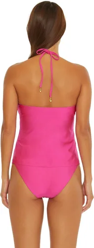 Vista 2 de Trina Turk Tankini estándar de Mónaco con cuello en V para mujer