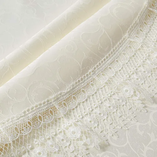 Vista 2 de Flor Lazo clásico Lace diseño Manteles, Rectangular