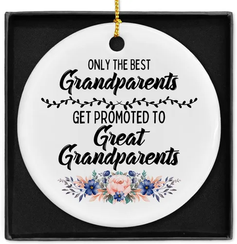 Vista 10 de Only The Best Friends Get Promoted to Auntie - Adornos de cerámica para mujeres, regalo para mujeres, anuncio de bebé, árbol de Navidad, adornos