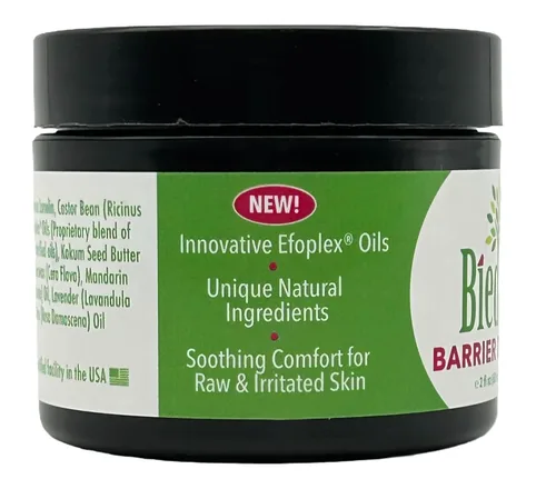 Vista 5 de Crema calmante para pañales para adultos con ingredientes naturales. La barrera sin óxido de zinc se desliza fácilmente sin residuos pegajosos.