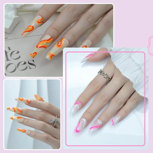 Vista 3 de Eodci - Juego de esmalte de gel para arte de uñas, 12 colores negro, blanco, rosa intenso, amarillo, verde con purpurina, esmalte de gel para otoño