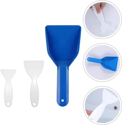 Vista 6 de INOOMP Gadgets domésticos Gadgets domésticos Gadgets domésticos 3 unids plástico frigorífico congelador raspador de hielo de plástico Congelador
