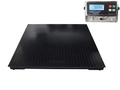 Vista 19 de SellEton SL-700-2x2 - Básculas de suelo con indicador digital para envío de almacén y pesaje industrial resistente