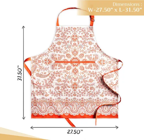 Vista 389 de Maison d' Hermine Delantales para mujer con bolsillo, 100% algodón (27.50 x 31.50 pulgadas)
