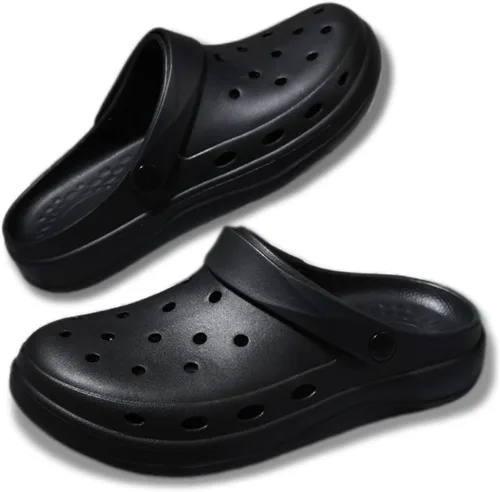 Vista 8 de Zuecos de jardín para mujer y hombre, con suela gruesa, unisex, ligeros, de secado rápido, cómodos, sin cordones, zapatos de agua, sandalias