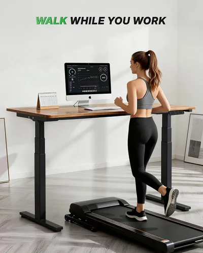 Vista 7 de TOPSKY - Marco de escritorio de pie con motor dual de 3 etapas, capacidad de 300 libras