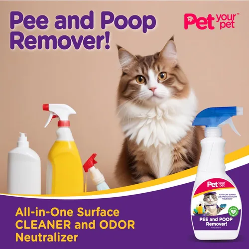 Vista 2 de Spray removedor de orina y excremento de gato, 16 onzas