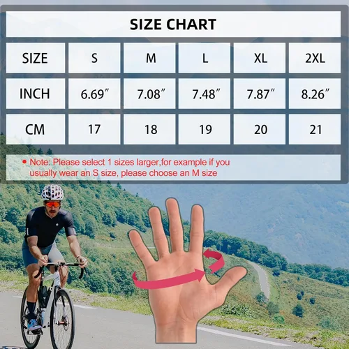 Vista 7 de Darevie Guantes de ciclismo, guantes de ciclismo de medio dedo, suaves y ligeros, guantes de ciclismo acolchados de gel que absorben los golpes