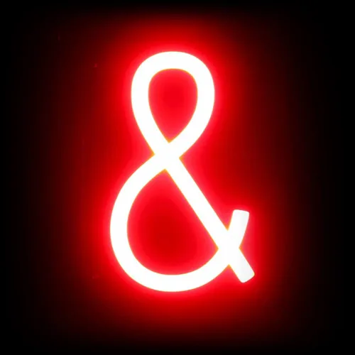 Vista 10 de SpellBrite LED Ampersand Señales de bricolaje intercambiables con personajes LED azules Componentes adicionales necesarios para iluminar 6.3
