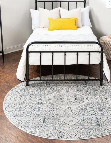 Vista 10 de Unique Loom Newport Collection - Alfombra Chepstow (Runner 2' 0" x 3' 11", gris/marfil)