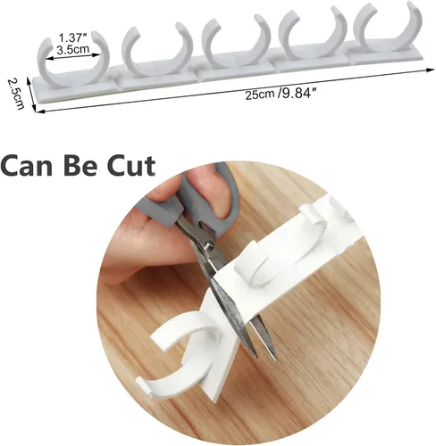 Vista 2 de Paquete de 4 pinzas de 20 clips para especias montado en la pared, estante organizador, soporte para almacenamiento de tarros de condimentos, clip
