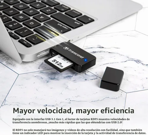 Vista 7 de Transcend RDF5, Negro
