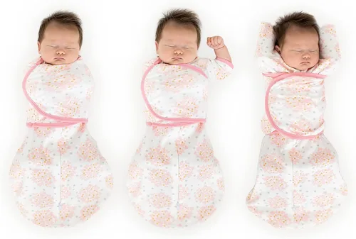 Vista 28 de SwaddleDesigns Saco Envolvente Omni de 6 Vías con Brazos Arriba para Recién Nacido, Más Opciones para Calmar el Reflejo de Sobresalto, Mejora