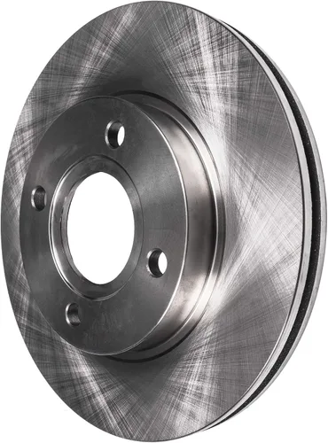 Vista 75 de Detroit Axle - Rotores de freno delantero para 04-13 Mazda 3 Rotores de frenos de disco 06-15 Mazda 5 Reemplazo: Rotor regular delantero de 11.81