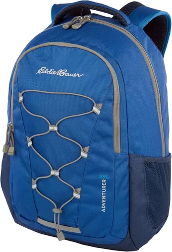 Vista 13 de Eddie Bauer Adventurer - Mochila con Compartimentos Organizados y Manga Compatible con Hidratación/Laptop, Adventurer - Negro, 25L