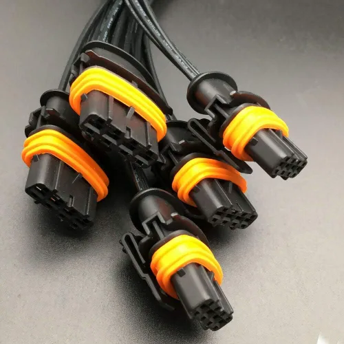 Vista 7 de 5pcs set compatible con Volvo 5 Cyl conector eléctrico de bobina de encendido UF341 30713416 enchufe