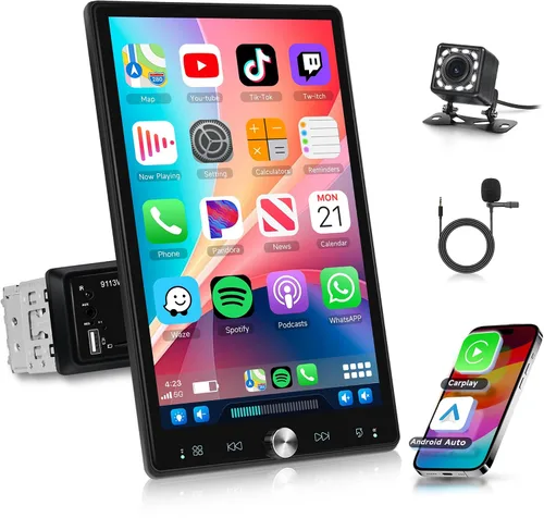 Vista 8 de Estéreo del coche del solo dinar de 10,1 pulgadas, pantalla táctil