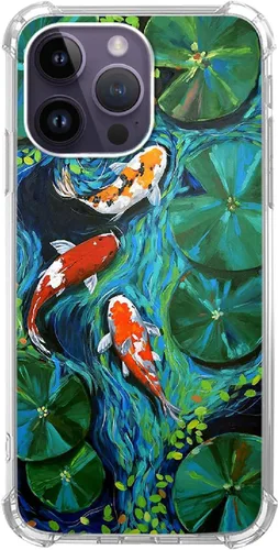Vista 8 de Funda de pintura colorida compatible con iPhone 14 Pro Max, moderna funda de silicona abstracta colorida a prueba de golpes, antiarañazos, funda