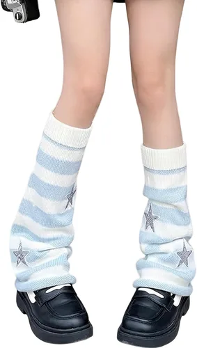 Vista 16 de Sexybody Calentadores de piernas para mujer, Y2K Kawaii con estampado de araña, gótico, Harajuku, Lolita, elegantes y bonitos, calcetines japoneses