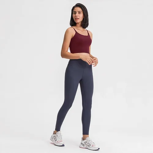 Vista 5 de FGZ Camiseta sin mangas con brasier integrado para mujer, con relleno, fitness, yoga y entrenamiento