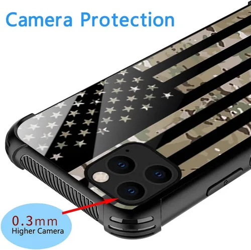 Vista 2 de DJSOK Funda compatible con iPhone 11, diseño con patrón de parachoques trasero, esquinas reforzadas antiarañazos, caver de TPU suave, fundas