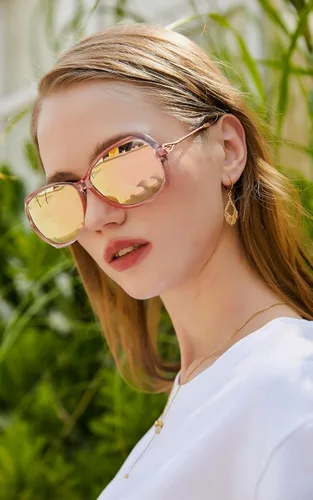 Vista 2 de FEISEDY Gafas de sol polarizadas de gran tamaño para mujer, estilo mariposa, protección UV, B9045