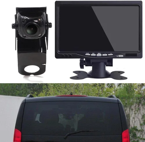 Vista 8 de Tercera tercera luz de freno cámara de marcha atrás lámpara de freno de repuesto para Mercedes Benz Viano Vito W639 Van 3 2003-2014 VW Crafter