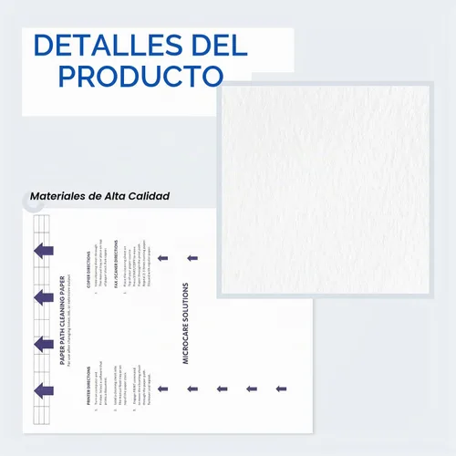 Vista 5 de Hoja de limpieza para impresoras láser y de inyección de tinta (8.5 x 11) 10 hojas