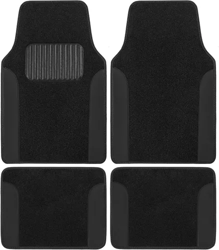 Vista 11 de BDK PolyPro - Juego completo de fundas para asientos de coche en negro con alfombras de piso a juego - Fundas para asientos de automóviles Todo negro